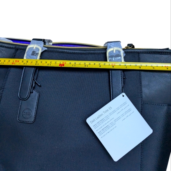 Dell Laptop Ladies Tote 15.6" Black Large - Picture 5 of 10
